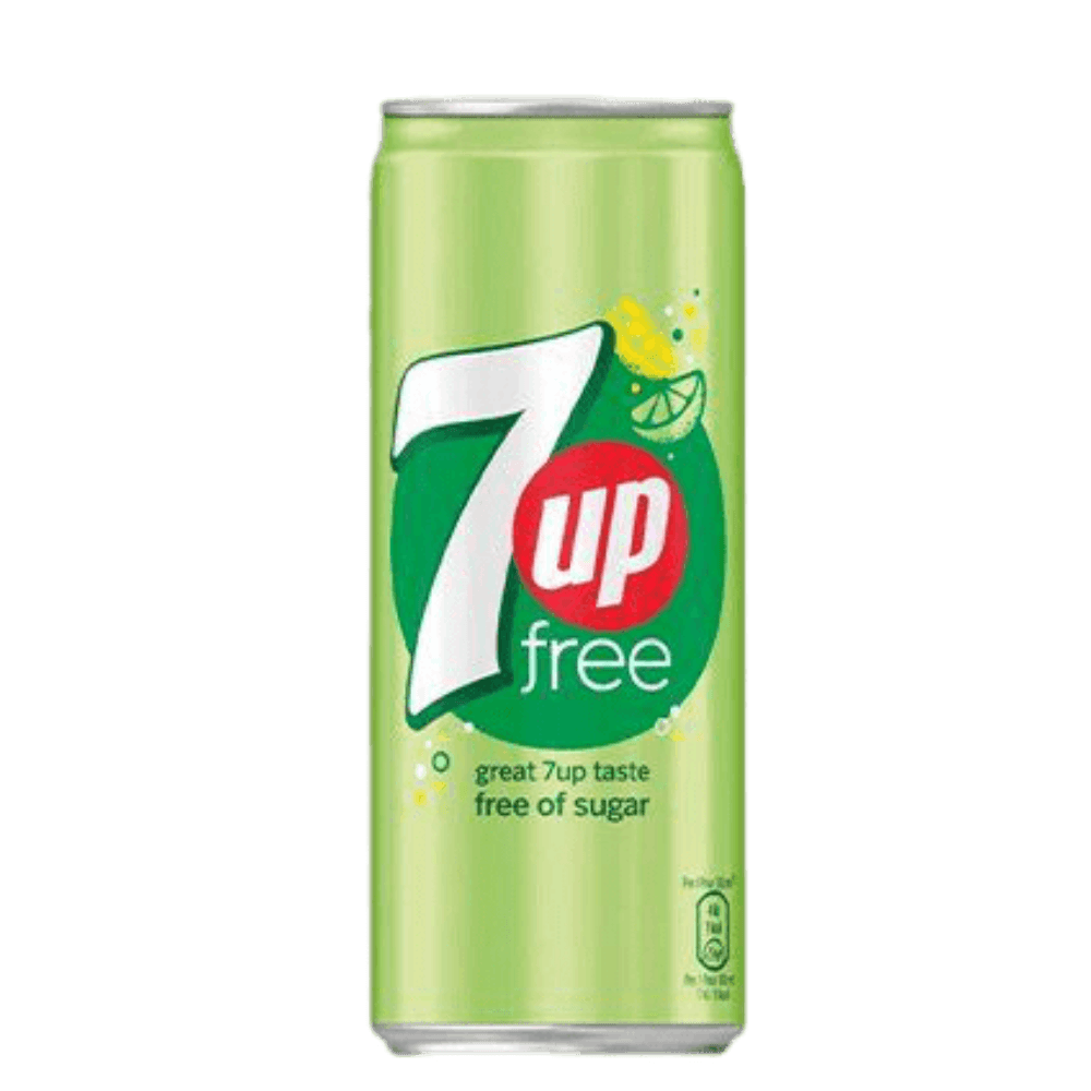 7up free 330ml sleek can Europe