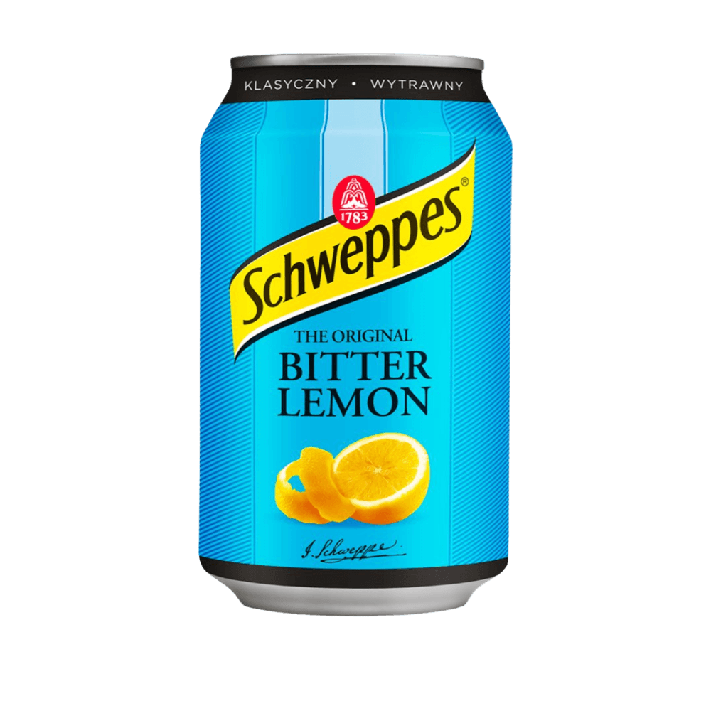 Schweppes Bitter Lemon 330ml round can