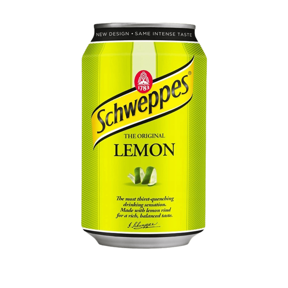 Schweppes Lemon 330ml round can
