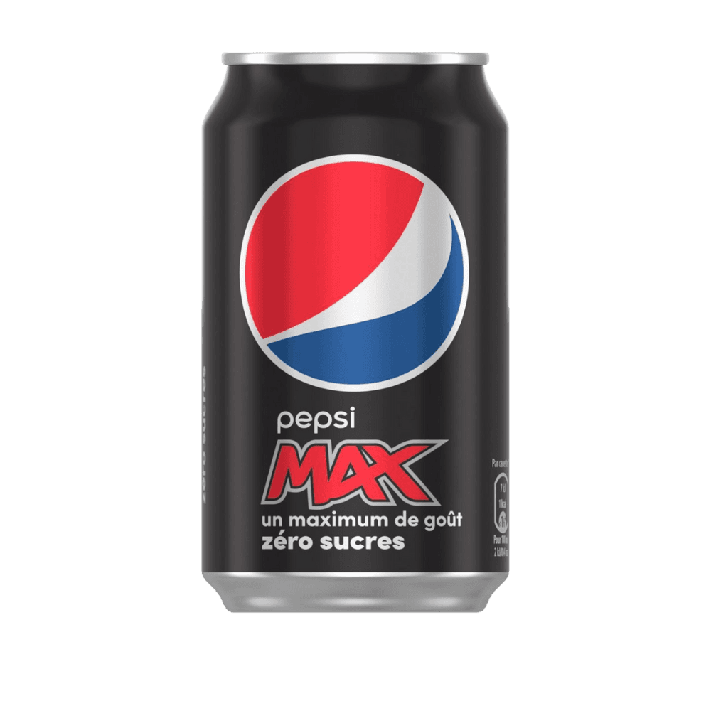 Pepsi Max 330ml round can