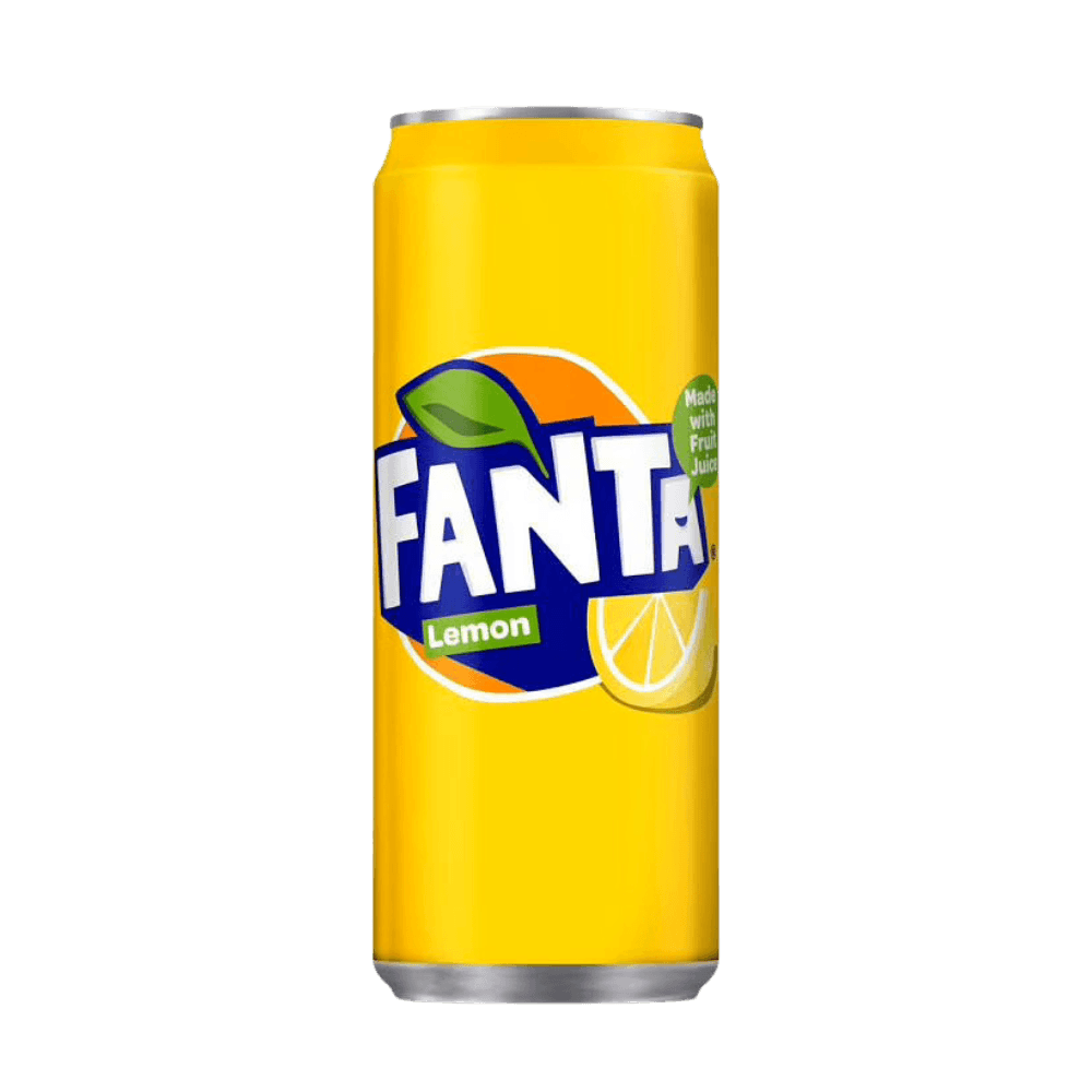 Fanta Lemon 330ml sleek can