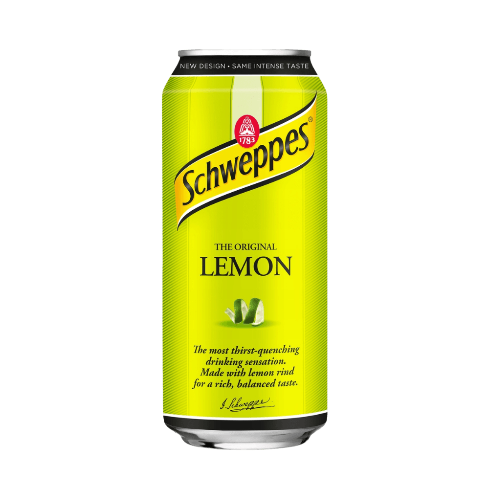 Schweppes Lemon 330ml sleek can