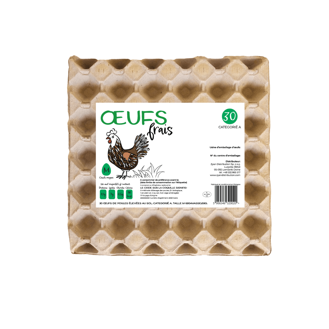 Fresh Barn Eggs Pack of 30 Size M