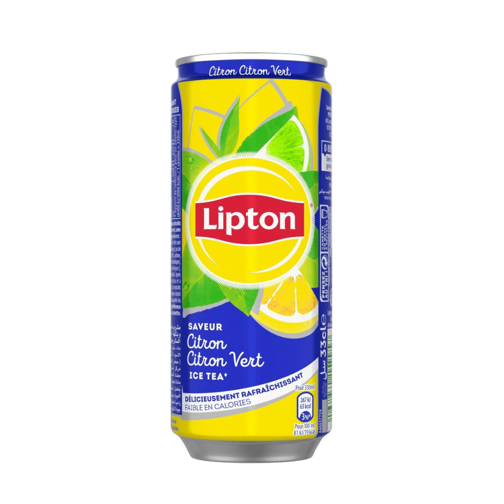 Lipton Ice Tea Lemon&Lime 330ml sleek can