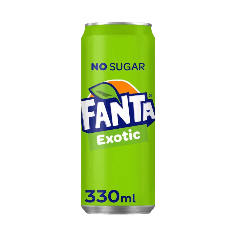 Fanta Exotic No Sugar 330ml sleek can